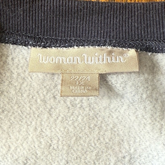 Woman Within Fleece-Lined Tunic Top size 1X (22/24) - Picture 7 of 8